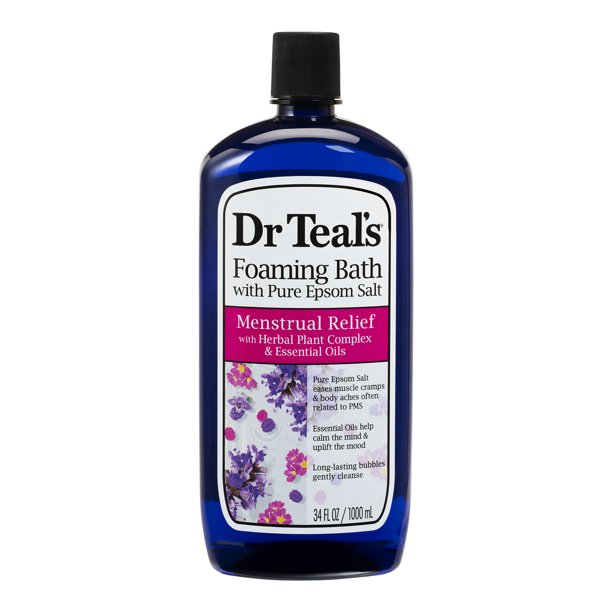 Menstrual Relief Foaming Bath with Epsom Salt & Herbal Plant Complex