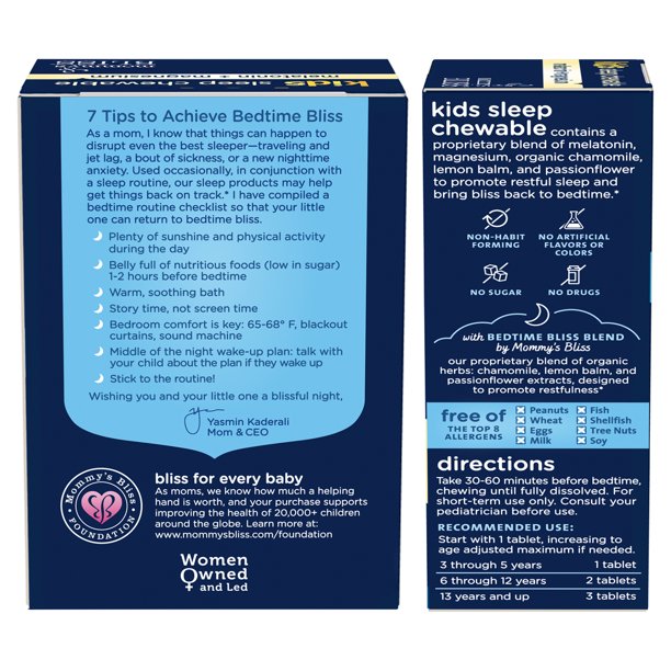 Mommys Bliss Kids Sleep Chewables with Melatonin + Magnesium