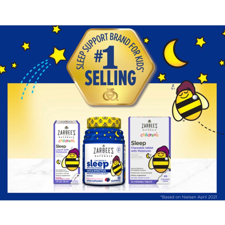 Children’s Sleep Chewable Tablet with Melatonin Supplement