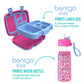 Bentgo Kids Prints Lunch Box & Water Bottle Set Rainbows and Butterflies