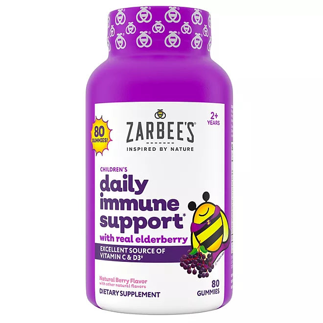Zarbee's Naturals Children's Elderberry Immune Support (80 gummies)