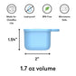 OmieBox® Lite Dip Containers Verde/Azul