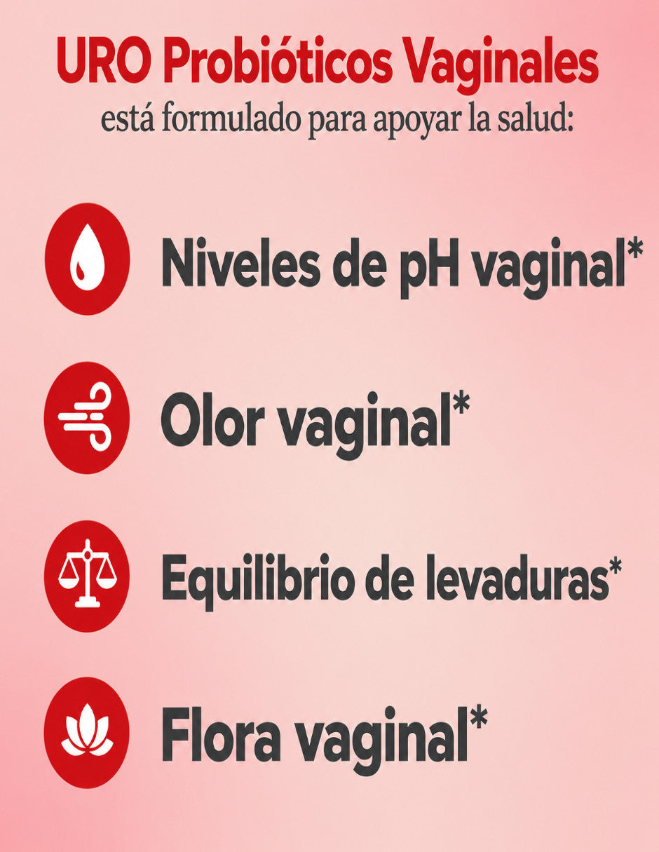 URO Probióticos vaginales para mujeres