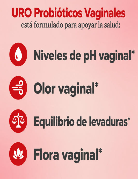 URO Probióticos vaginales para mujeres