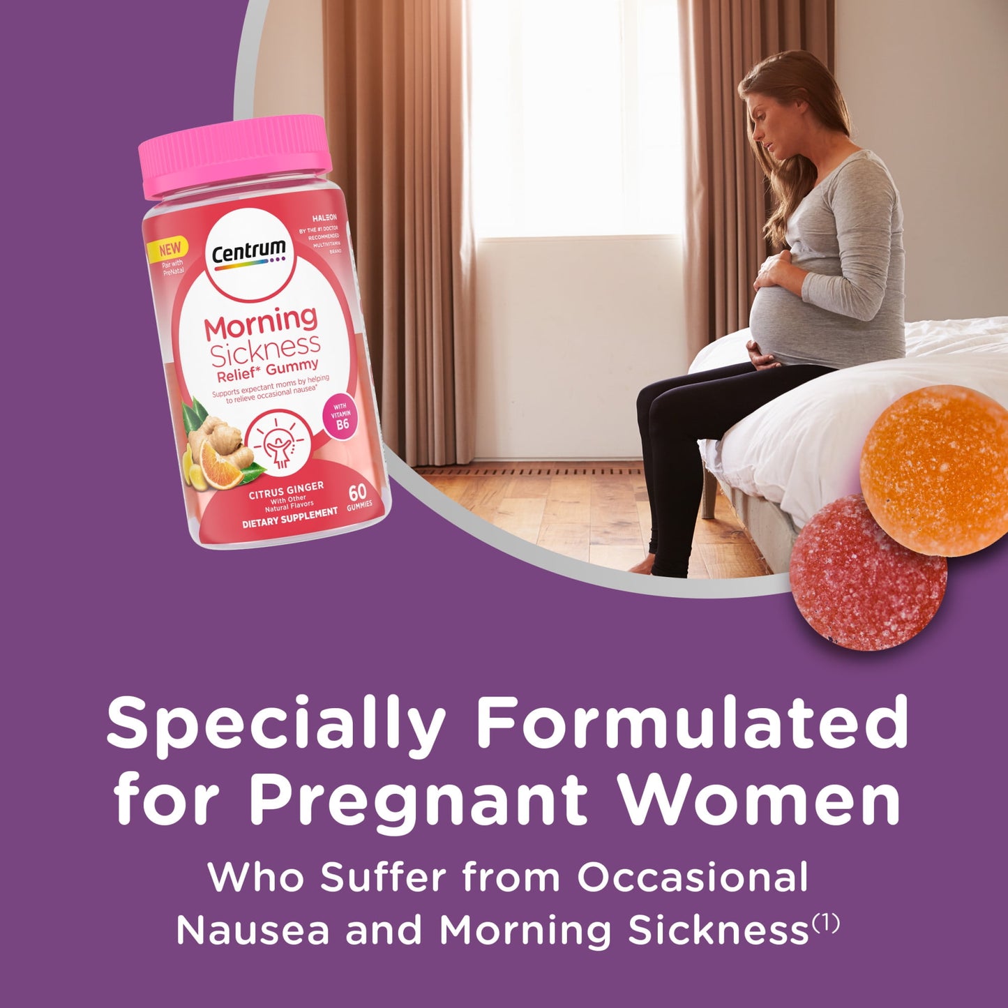 Centrum Gomitas de Vitaminas Prenatales para Aliviar las Náuseas