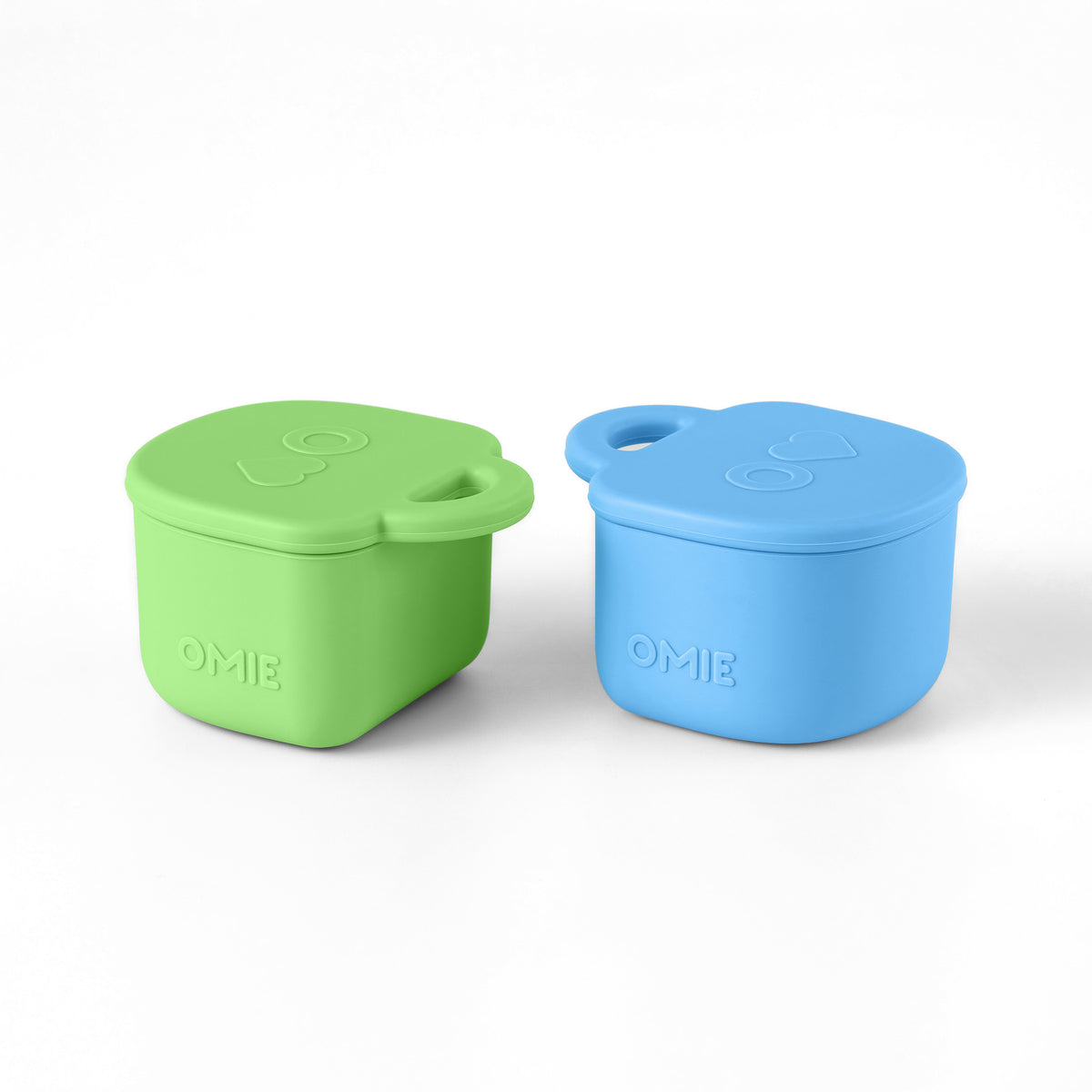 OmieBox® Lite Dip Containers Verde/Azul