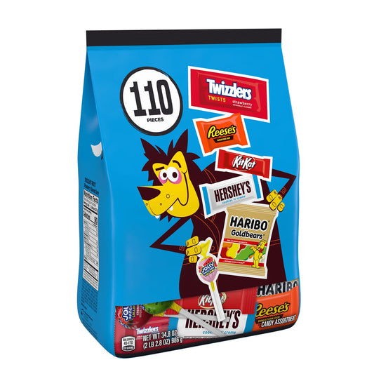 Surtido de caramelos de Halloween Hershey, bolsa a granel de 34.8 oz (110 piezas)