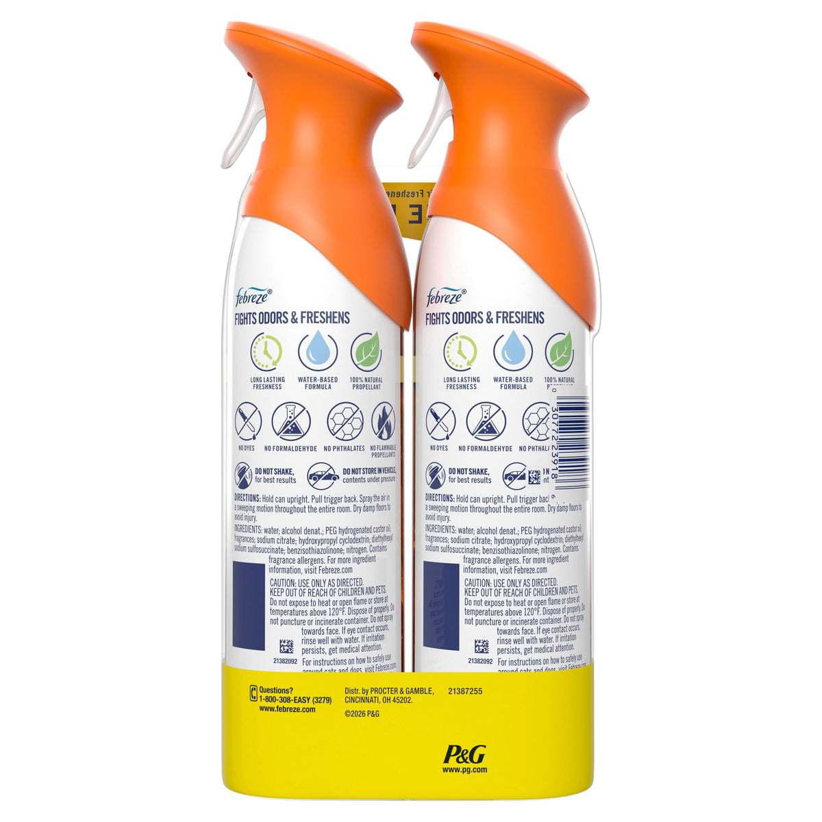 Febreze aroma a calabazapaquete de 2 unidades