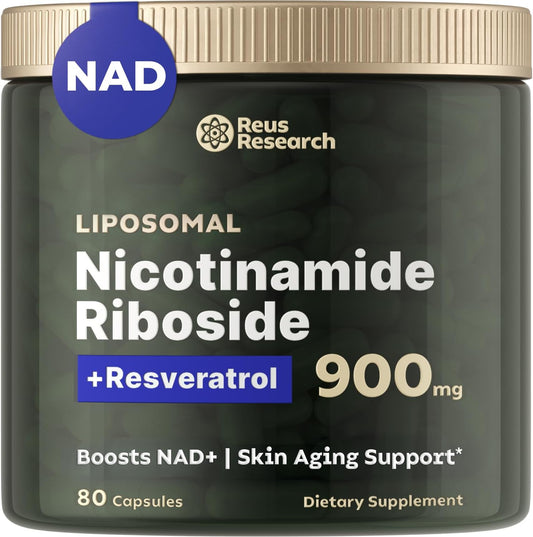 Reus Research Nmn Suplemento Liposomal Resveratrol 80caps