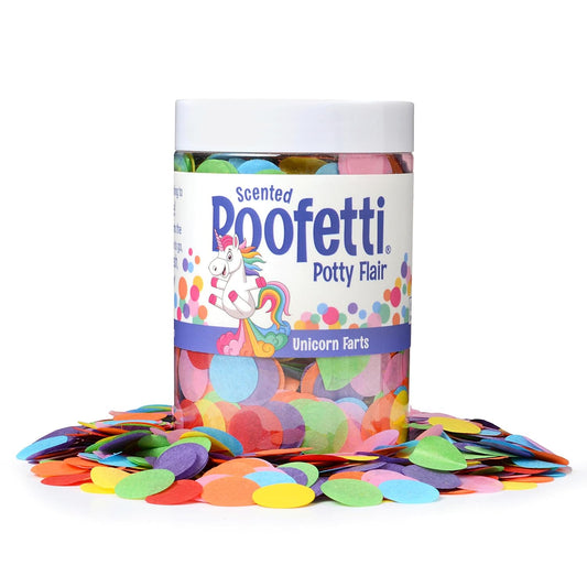 Poofetti Potty Flair  Confeti perfumado para inodoro