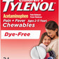 Tylenol para niños sin colorantes, masticables, 160 mg