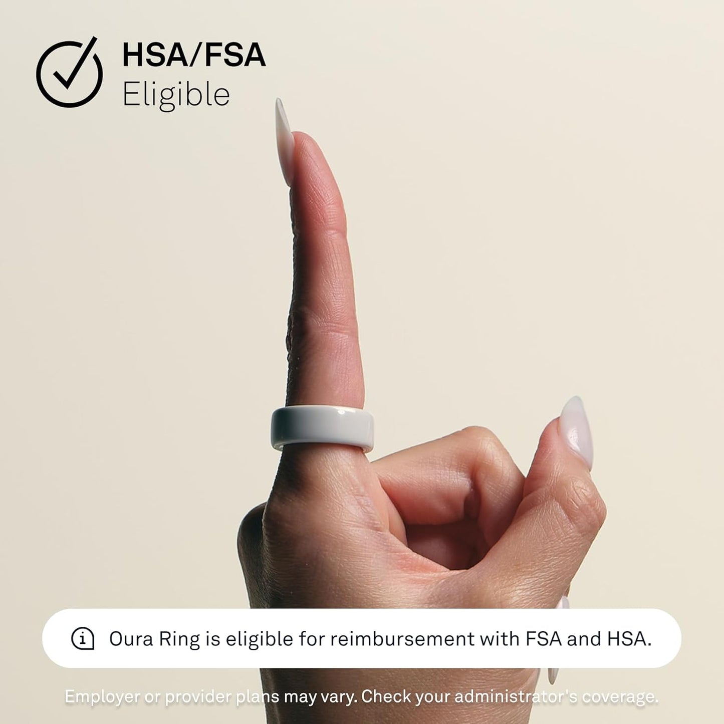 Oura - Ring 4 Cerámica - Nube