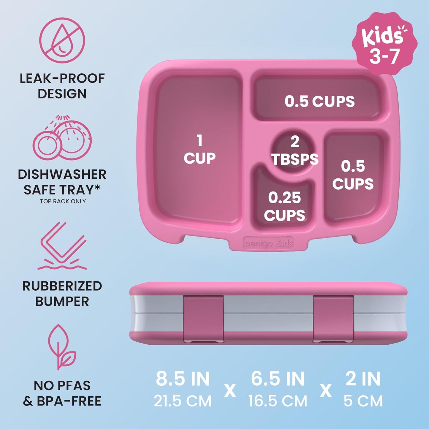 Bentgo Kids Prints Lunch Box Flores florecientes.