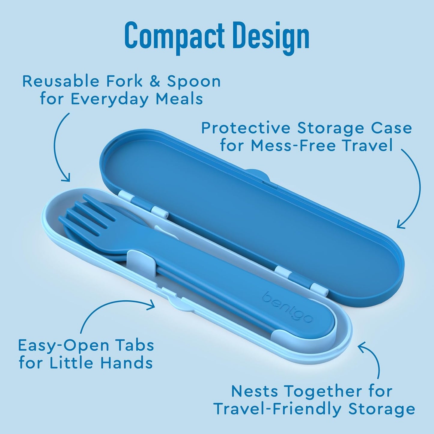 Bentgo Kids Utensils Set Azul