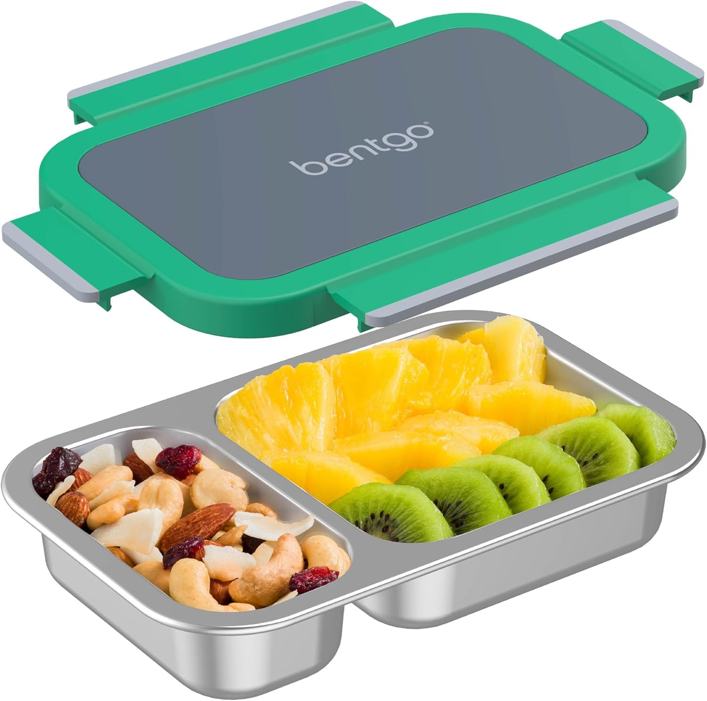 Bentgo snack  de acero inoxidable Hoja gris
