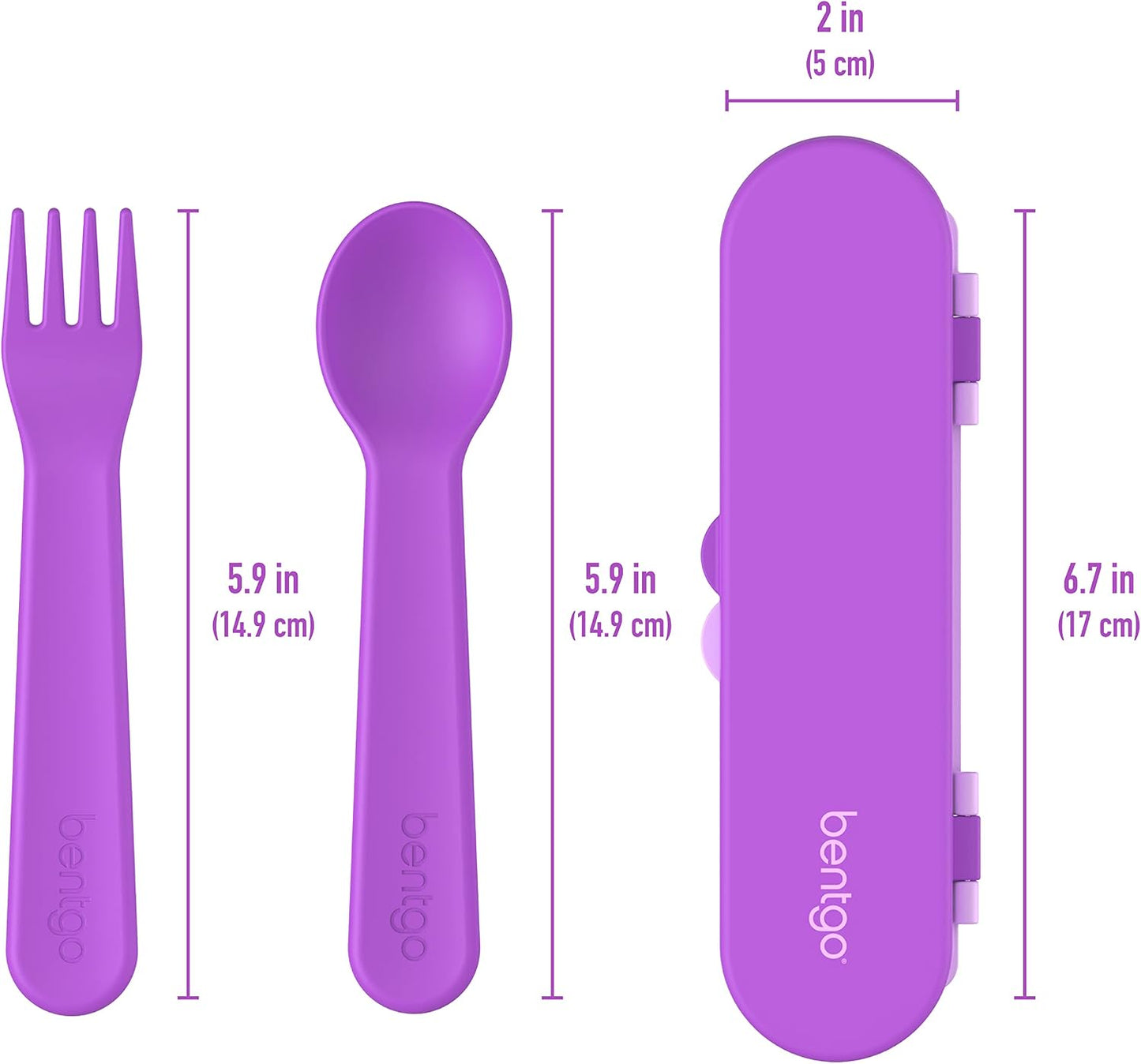 Bentgo Kids Utensils Set Púrpura