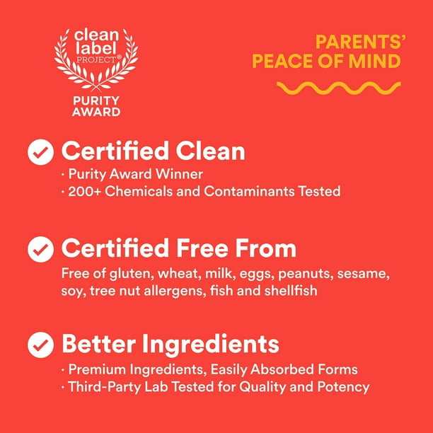 Gomitas multivitamínicas y omega para niños