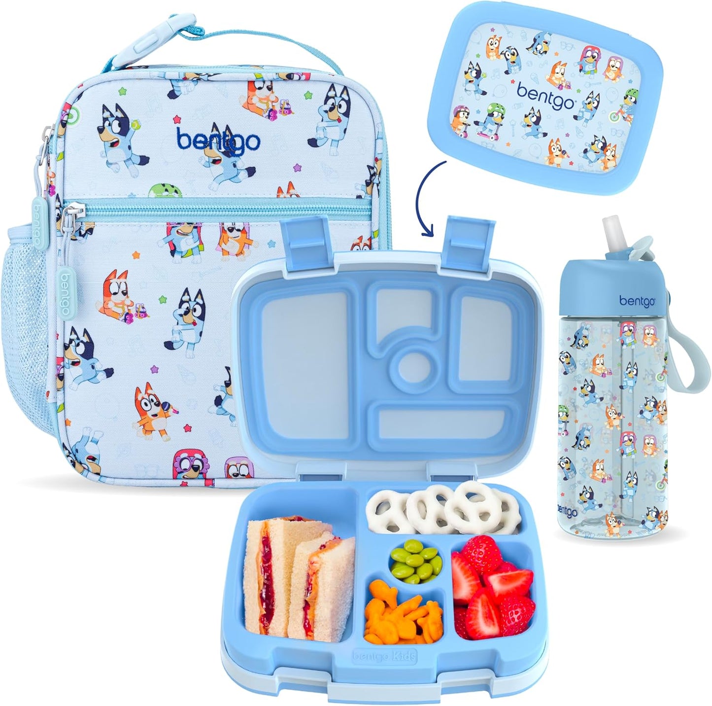 Preventa Set de tres piezas para la hora del almuerzo Bentgo + BLUEY Modelo Play Day