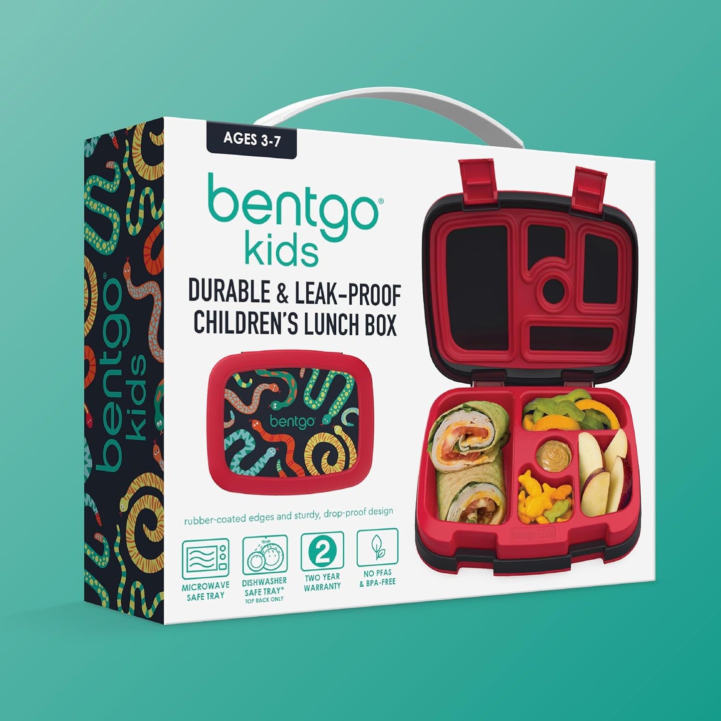 Bentgo Kids Prints Lunch Box serpientes