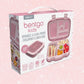 Bentgo Kids Prints Lunch Box Glitter Edition - Rosa pétalo