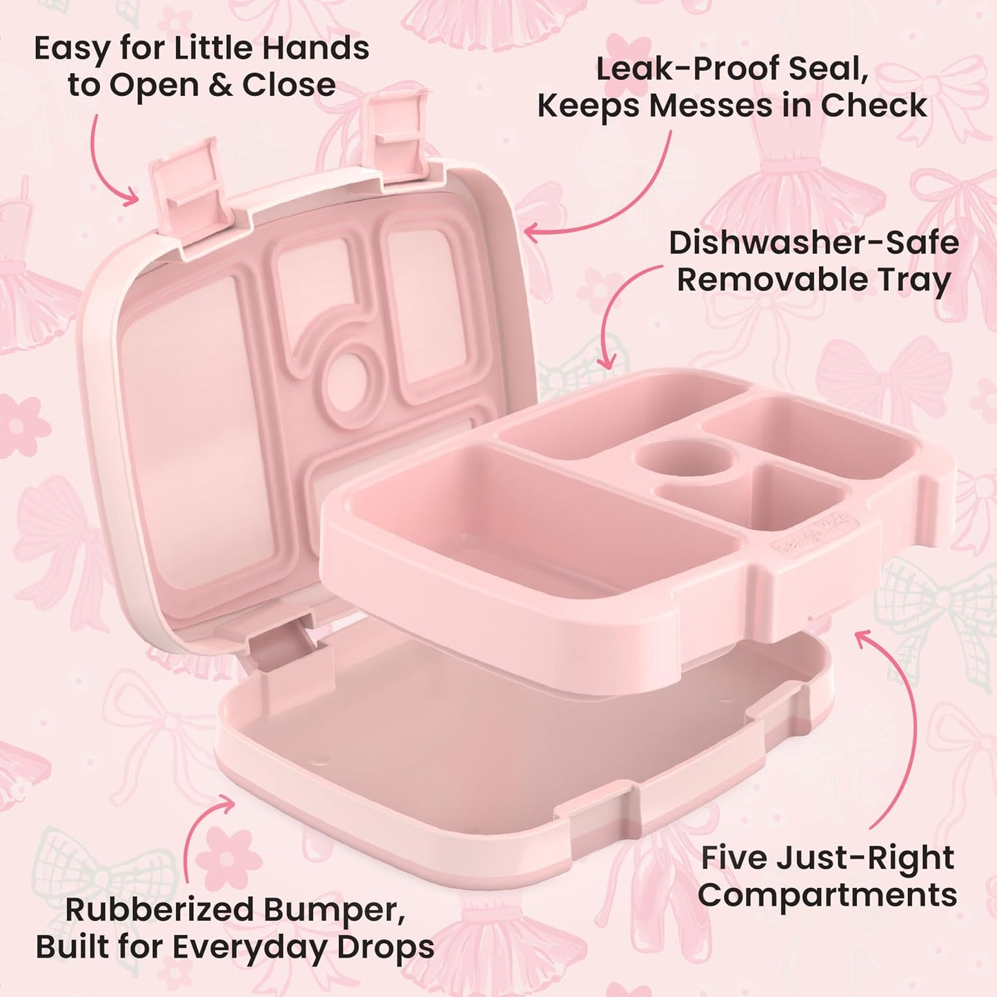Bentgo Kids Prints Lunch Box Ballet y lazos