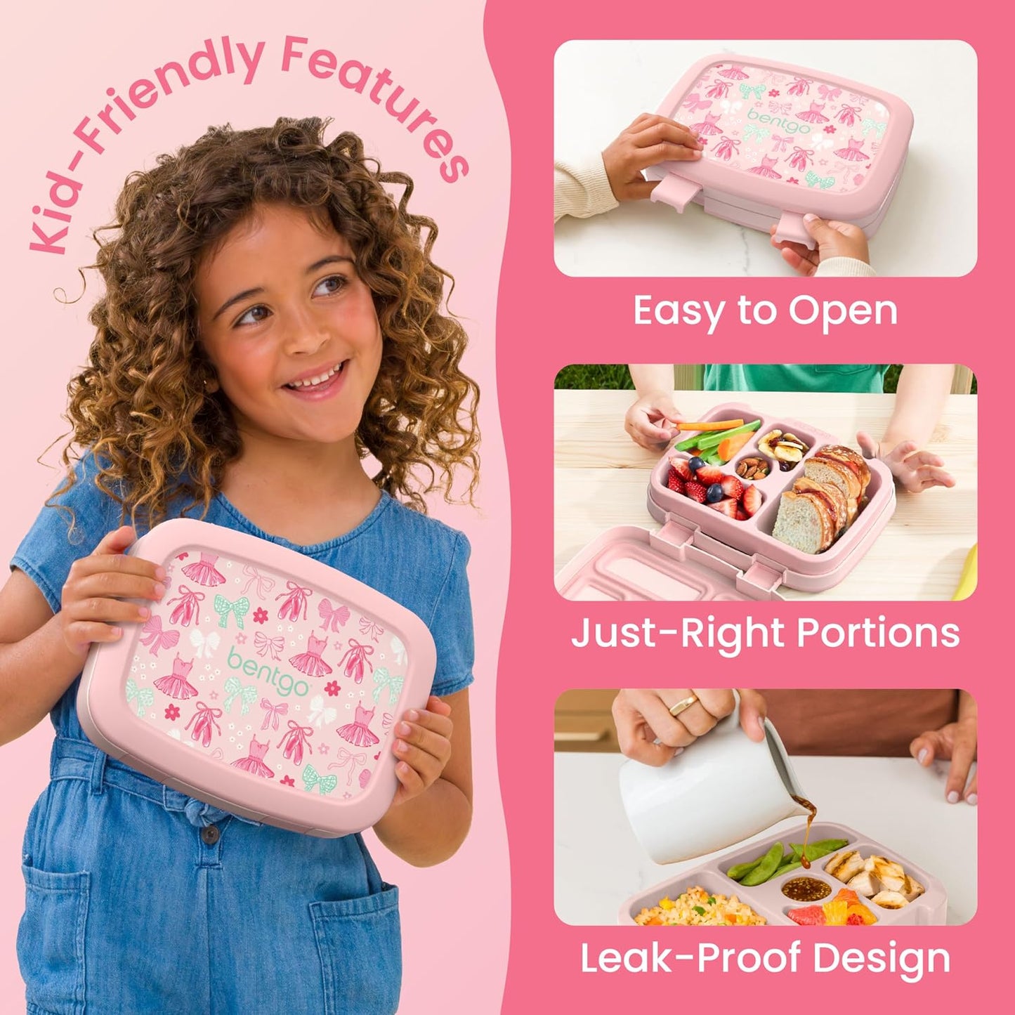Bentgo Kids Prints Lunch Box Ballet y lazos