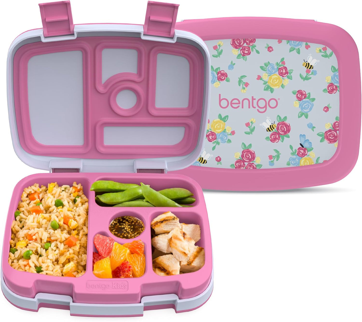 Bentgo Kids Prints Lunch Box Flores florecientes.
