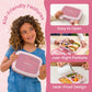 Bentgo Kids Prints Lunch Box Glitter Edition - Rosa pétalo