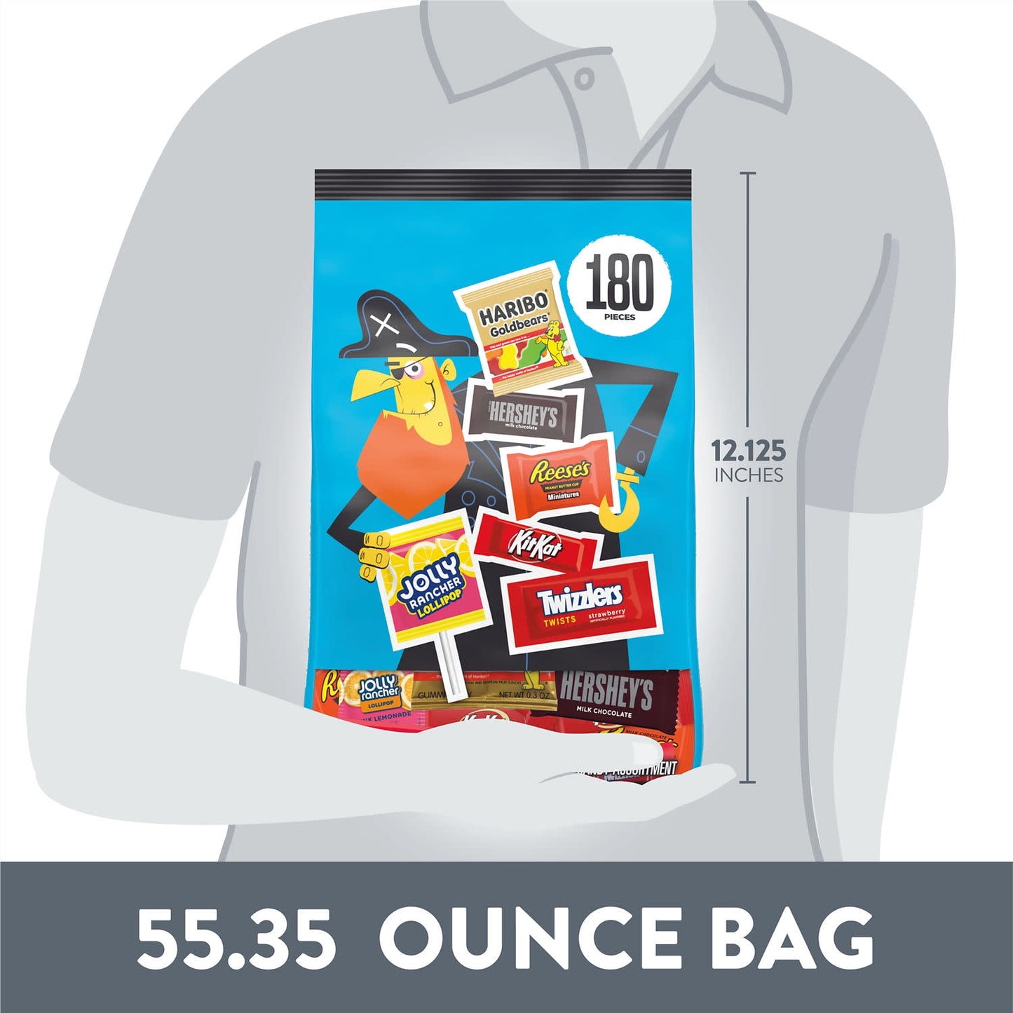 Sabores Variados Bolsa a Granel de 55.35 oz, 180 Piezas