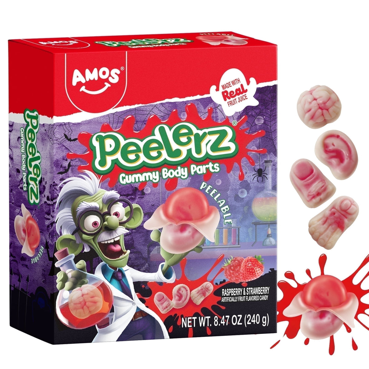 Amos-Gomitas de partes del cuerpo  Peelerz