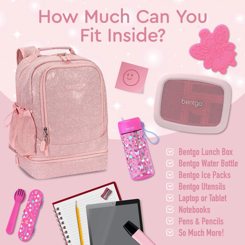 Glitter top lunch bag