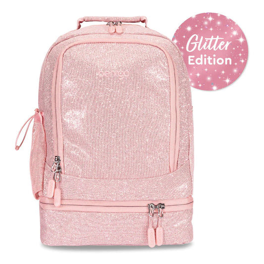 Bentgo Kids 2-in-1 Backpack & Lunch Bag Petal Pink Glitter