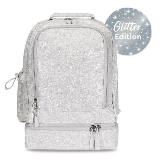 Bentgo Kids 2-in-1 Backpack & Lunch Silver Glitter