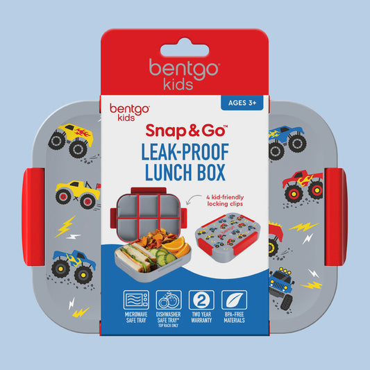 Bentgo Kids Snap & Go Lunch Box Trucks