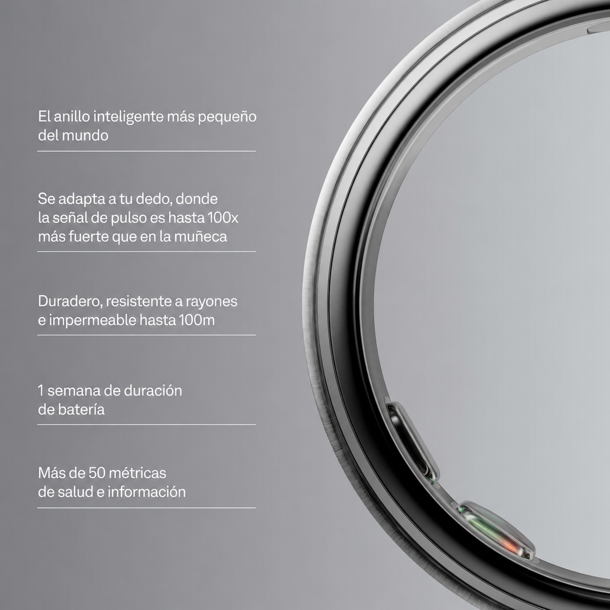 Oura Ring 5 Brushed Silver