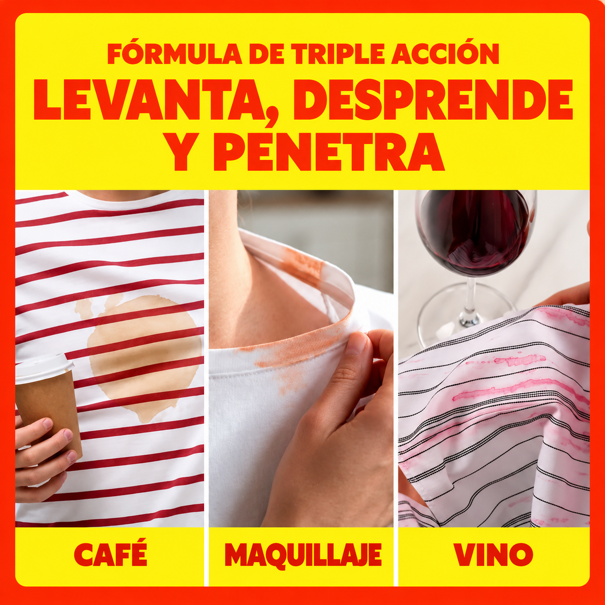 Spray quitamanchas para ropa de triple acción Shout - 650 ml