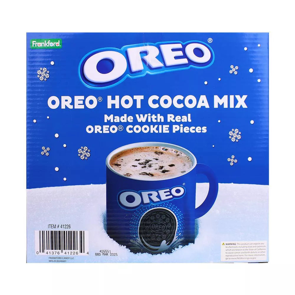 OREO Mugs 2pk with 2 OREO Hot Cocoa Mix Box Set 2oz