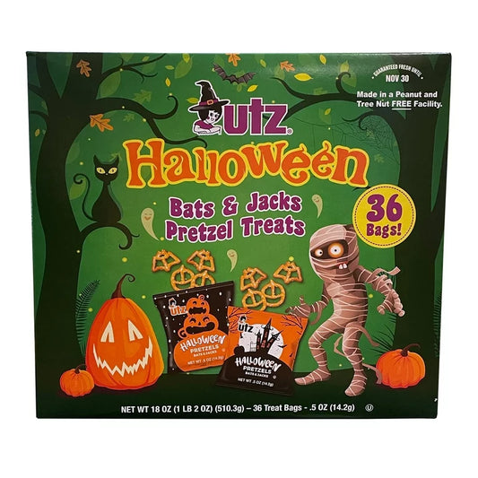 Utz Halloween Bats and Jacks Pretzel