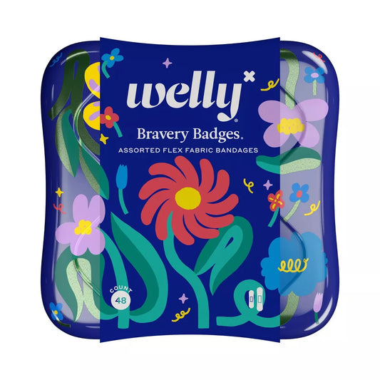 Welly Flex Fabric Bandages - Floral Wonderland - 48ct