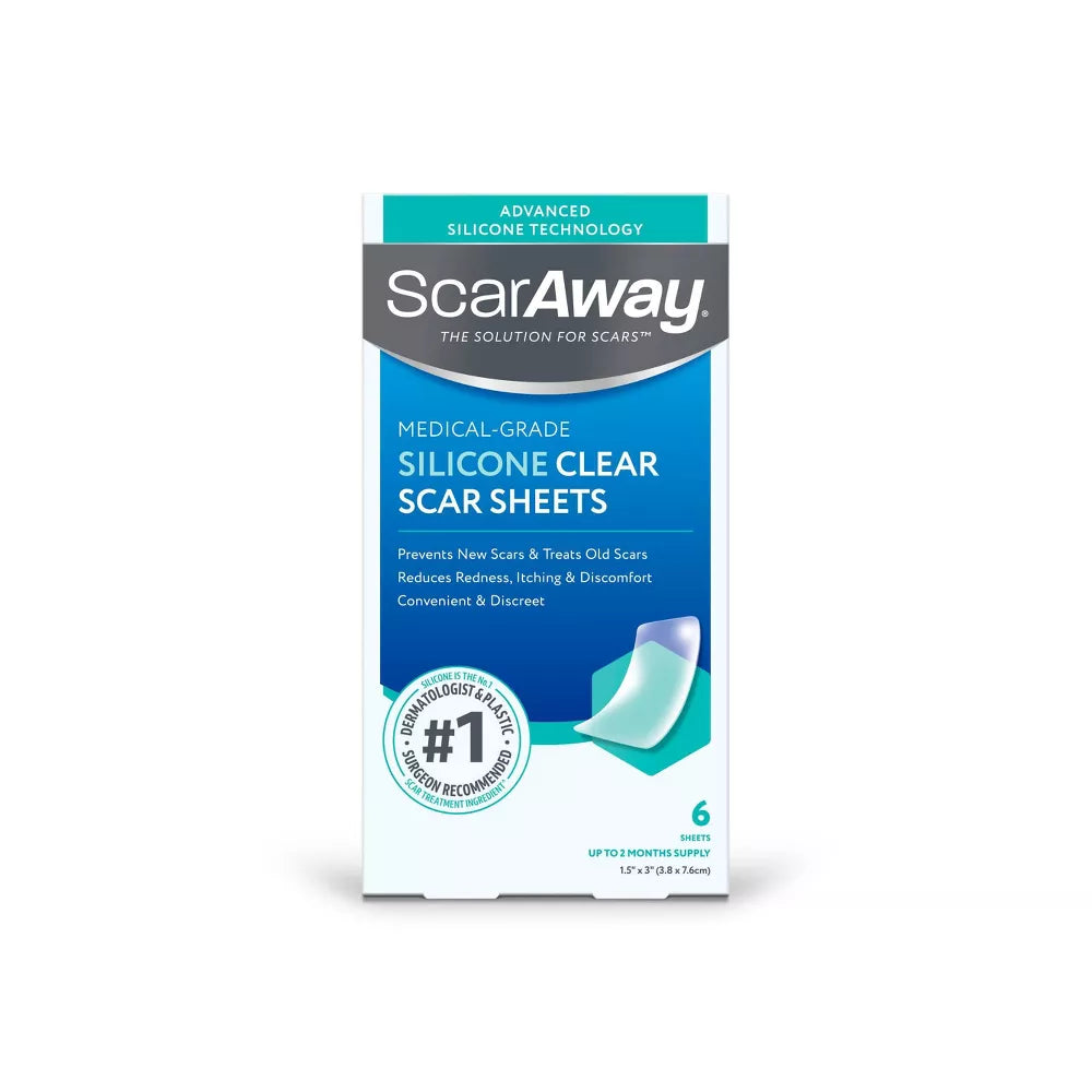 SCARAWAY Láminas de silicona para cicatrices 6 pz