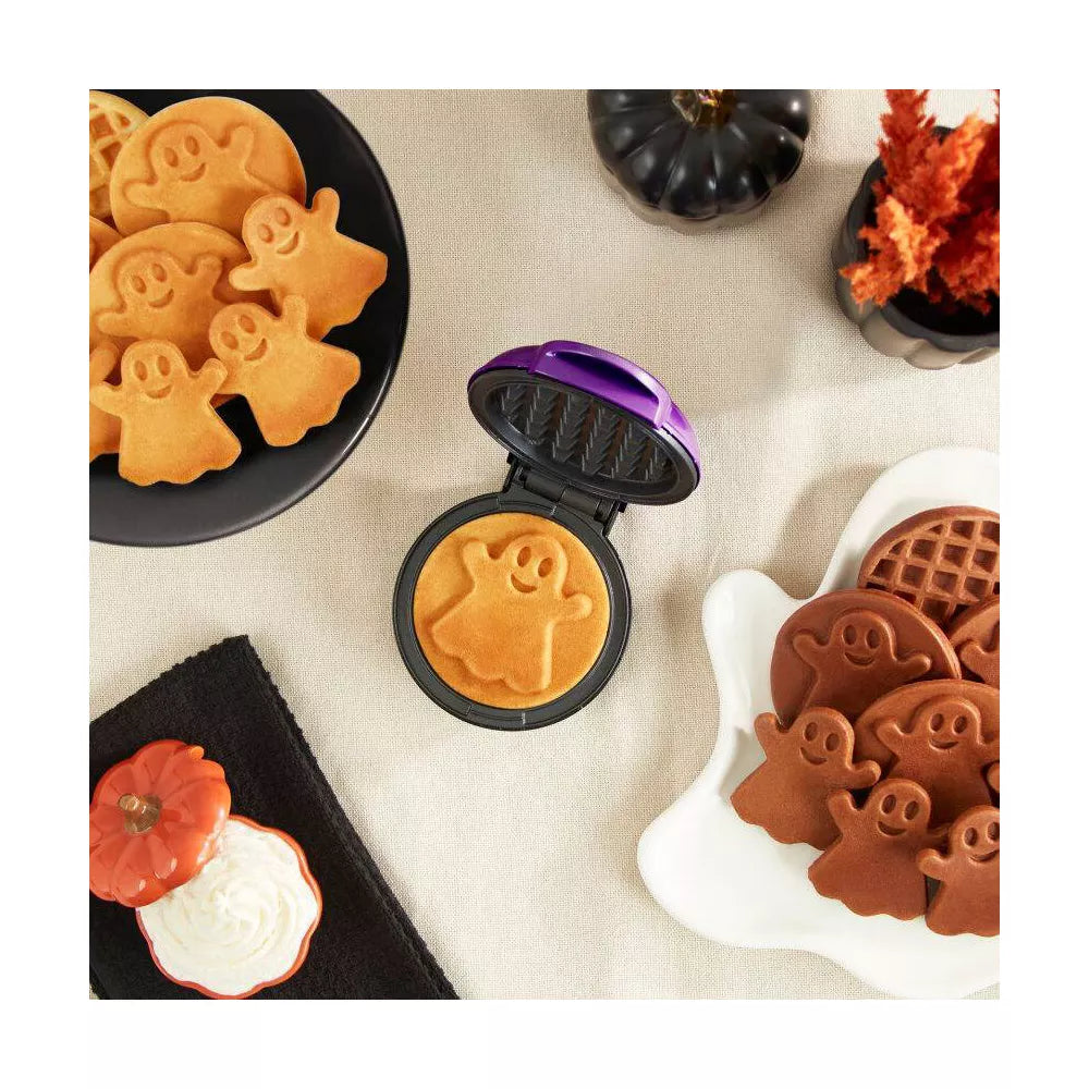 Dash Ghost Nonstick Mini Waffle Maker Purple