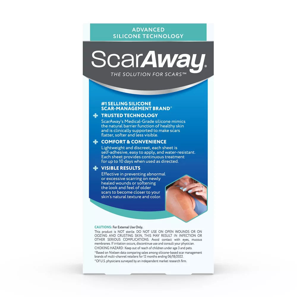 SCARAWAY Láminas de silicona para cicatrices 6 pz