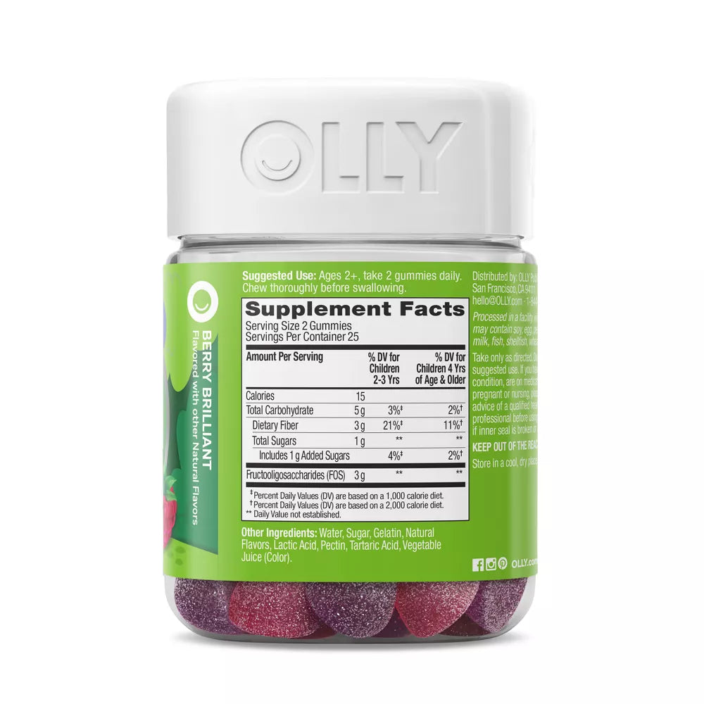 Gomitas multivitamínicas con fibra 50 gomitas
