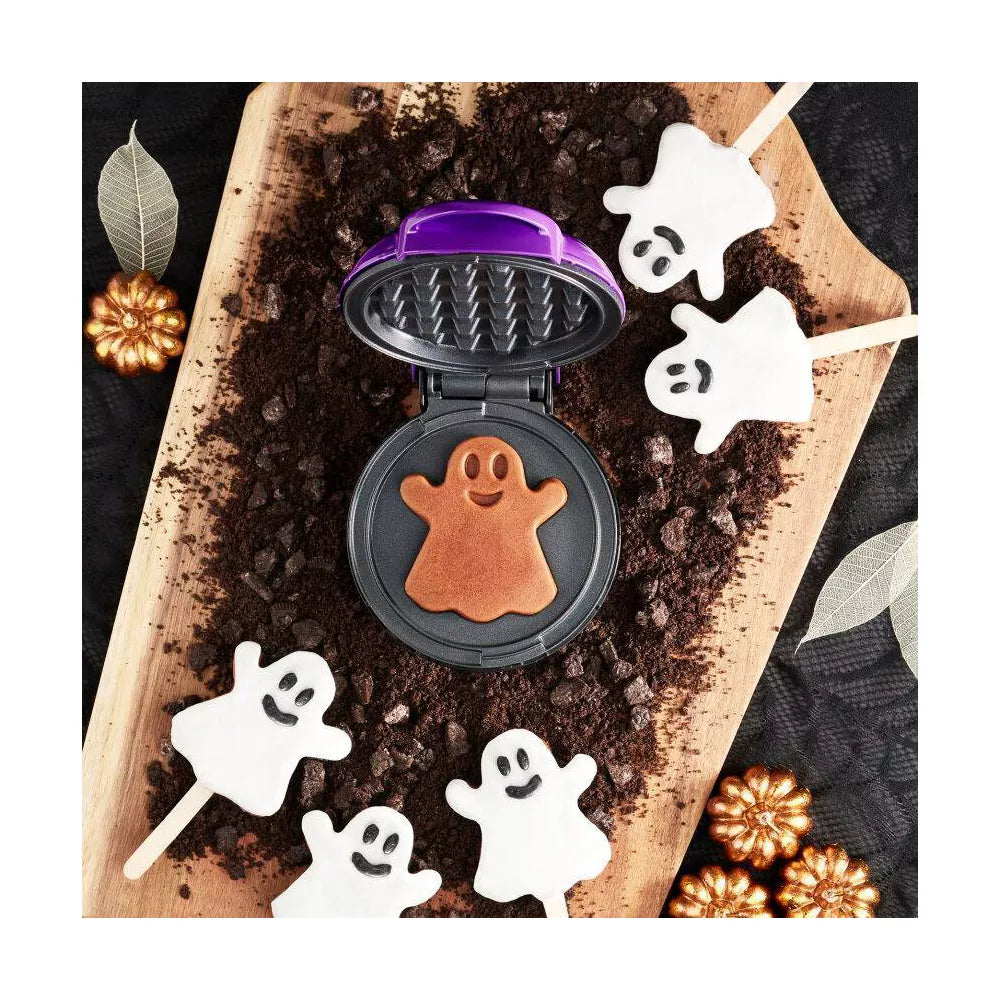 Dash Ghost Nonstick Mini Waffle Maker Purple