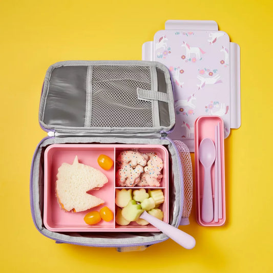 Lunch Box and Bag Set with Utensils Unicorn - Cat & Jack™