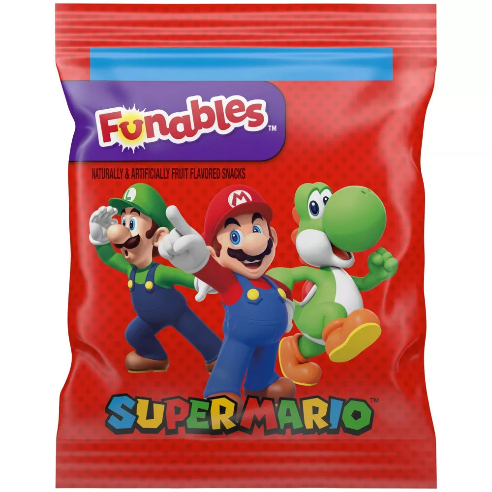 Funables Super Mario Fruit Snacks - 8oz/10ct