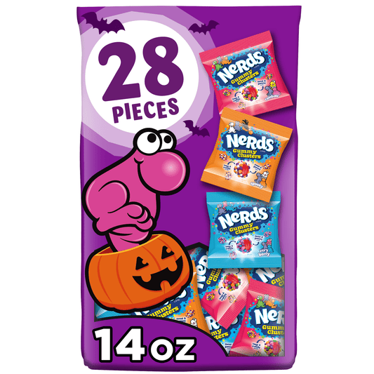 Paquete surtido de gomitas Nerds Gummy Clusters para Halloween