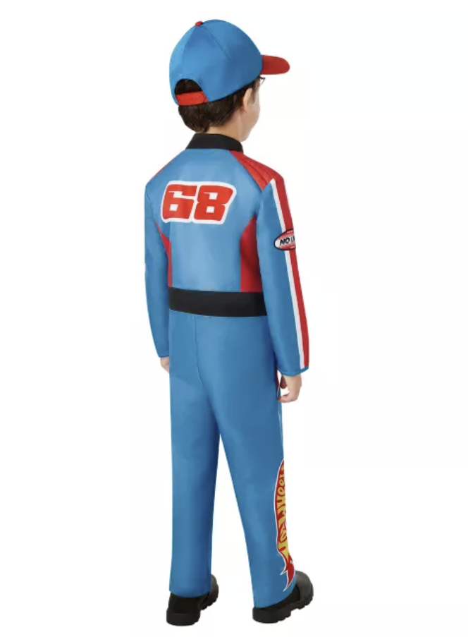 Disfraz de mono de conductor de Hot Wheels para niños pequeños Talla 3T/4T
