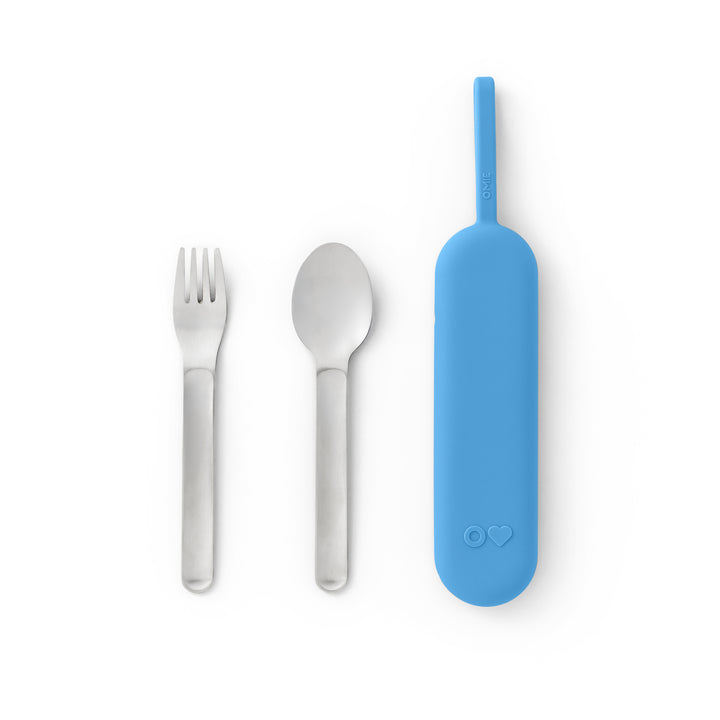 OmieBox UP Pod & Utensil Set Azure