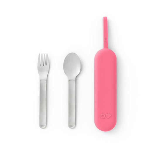 OmieBox UP Pod & Utensil Set Blush